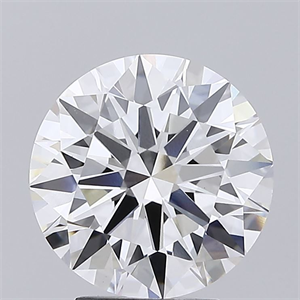 Picture of Lab Grown Diamond 3.80 Carats, Round with Ideal Cut, E Color, VVS2 Clarity and Certified by IGI