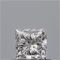 Natural Diamond 0.41 Carats, Princess with  Cut, E Color, VVS1 Clarity and Certified by GIA