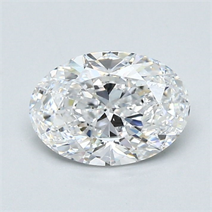 Picture of Natural Diamond 1.01 Carats, Oval with  Cut, D Color, SI1 Clarity and Certified by GIA