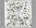 Natural Diamond 1.20 Carats, Princess with  Cut, J Color, VS1 Clarity and Certified by GIA