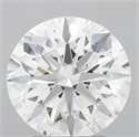 Lab Grown Diamond 2.51 Carats, Round with Ideal Cut, D Color, IF Clarity and Certified by IGI