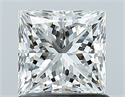 Natural Diamond 1.02 Carats, Princess with  Cut, H Color, VVS2 Clarity and Certified by GIA