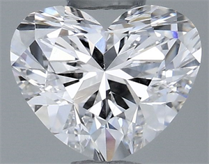 Foto Diamante Natural 0.50 quilates, Corazón , Color F, claridad SI1 y certificado GIA de