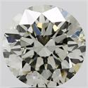 Natural Diamond 1.22 Carats, Round with Excellent Cut, L Color, SI2 Clarity and Certified by IGI