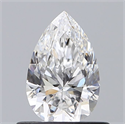 Diamante Natural 0.63 quilates, De pera , Color E, claridad VS1 y certificado GIA