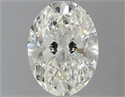 Natural Diamond 0.80 Carats, Oval with  Cut, K Color, SI1 Clarity and Certified by GIA