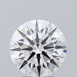 Picture of Lab Grown Diamond 2.76 Carats, Round with Excellent Cut, E Color, VVS2 Clarity and Certified by GIA