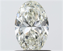 Natural Diamond 0.83 Carats, Oval with  Cut, I Color, VS2 Clarity and Certified by IGI