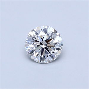 Picture of Natural Diamond 0.40 Carats, Round with Very Good Cut, E Color, SI2 Clarity and Certified by GIA