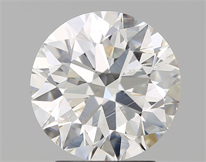 Picture of Natural Diamond 2.84 Carats, Round with Excellent Cut, J Color, SI2 Clarity and Certified by GIA