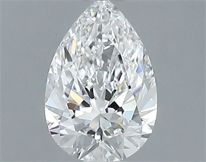 Picture of Natural Diamond 0.51 Carats, Pear with  Cut, D Color, VVS2 Clarity and Certified by GIA