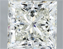 Natural Diamond 3.02 Carats, Princess with  Cut, J Color, VVS1 Clarity and Certified by IGI