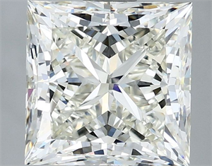 Picture of Natural Diamond 3.02 Carats, Princess with  Cut, J Color, VVS1 Clarity and Certified by IGI