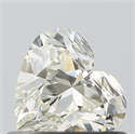 Natural Diamond 0.52 Carats, Heart with  Cut, I Color, IF Clarity and Certified by IGI