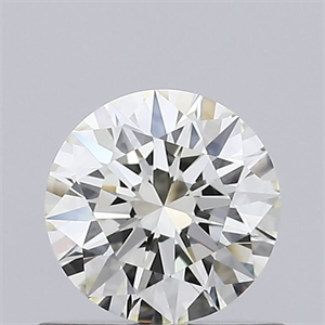 Picture of Natural Diamond 0.50 Carats, Round with Excellent Cut, L Color, VVS2 Clarity and Certified by GIA