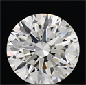 Lab Grown Diamond 3.52 Carats, Round with Excellent Cut, F Color, VVS2 Clarity and Certified by IGI
