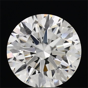 Picture of Lab Grown Diamond 3.52 Carats, Round with Excellent Cut, F Color, VVS2 Clarity and Certified by IGI