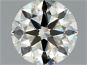 Natural Diamond 0.90 Carats, Round with Excellent Cut, L Color, VVS2 Clarity and Certified by GIA