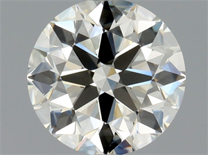 Picture of Natural Diamond 0.90 Carats, Round with Excellent Cut, L Color, VVS2 Clarity and Certified by GIA