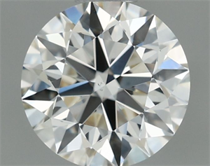 Picture of Natural Diamond 0.70 Carats, Round with Excellent Cut, J Color, VS2 Clarity and Certified by IGI