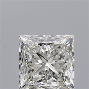 Picture of Natural Diamond 0.91 Carats, Princess with  Cut, H Color, VS1 Clarity and Certified by GIA