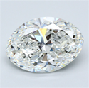 Natural Diamond 8.51 Carats, Oval with  Cut, G Color, VS2 Clarity and Certified by GIA