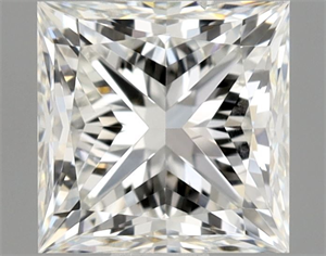 Picture of Natural Diamond 0.90 Carats, Princess with  Cut, I Color, SI1 Clarity and Certified by GIA