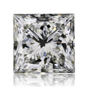 Natural Diamond 1.51 Carats, Princess with  Cut, J Color, VS2 Clarity and Certified by GIA