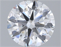 Lab Grown Diamond 1.36 Carats, Round with Ideal Cut, F Color, VS2 Clarity and Certified by IGI