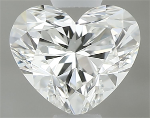 Picture of Natural Diamond 0.50 Carats, Heart with  Cut, H Color, VVS2 Clarity and Certified by GIA