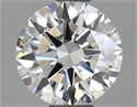 Lab Grown Diamond 1.01 Carats, Round with Excellent Cut, D Color, VVS2 Clarity and Certified by IGI