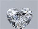 Natural Diamond 0.30 Carats, Heart with  Cut, E Color, VVS2 Clarity and Certified by GIA