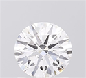 Lab Grown Diamond 1.07 Carats, Round with Ideal Cut, D Color, VVS1 Clarity and Certified by IGI