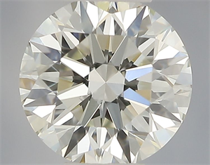 Picture of Natural Diamond 0.56 Carats, Round with Excellent Cut, K Color, VVS2 Clarity and Certified by GIA