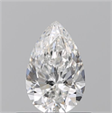 Natural Diamond 0.50 Carats, Pear with  Cut, G Color, VVS2 Clarity and Certified by GIA