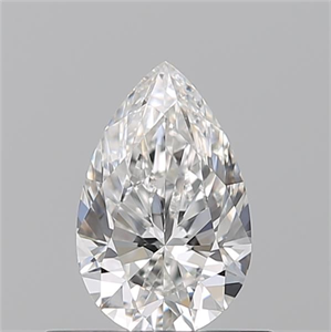 Picture of Natural Diamond 0.50 Carats, Pear with  Cut, G Color, VVS2 Clarity and Certified by GIA