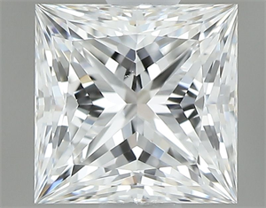 Picture of Natural Diamond 0.80 Carats, Princess with  Cut, E Color, VS2 Clarity and Certified by GIA