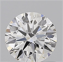 Natural Diamond 0.74 Carats, Round with Excellent Cut, F Color, VVS2 Clarity and Certified by GIA