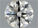 Natural Diamond 0.70 Carats, Round with Excellent Cut, I Color, SI1 Clarity and Certified by GIA