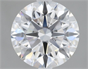Lab Grown Diamond 2.37 Carats, Round with Excellent Cut, E Color, VS1 Clarity and Certified by GIA