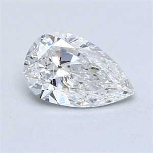 Picture of Natural Diamond 0.72 Carats, Pear with  Cut, E Color, SI2 Clarity and Certified by GIA