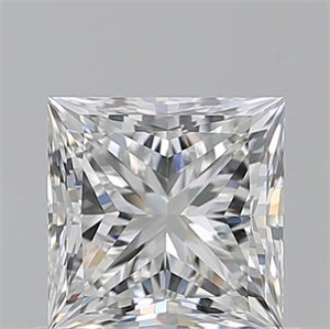 Picture of Natural Diamond 0.90 Carats, Princess with  Cut, H Color, VVS2 Clarity and Certified by GIA