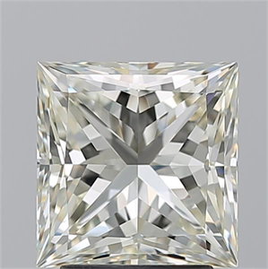 Picture of Natural Diamond 3.01 Carats, Princess with  Cut, K Color, VVS2 Clarity and Certified by IGI