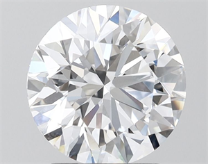 Picture of Lab Grown Diamond 2.36 Carats, Round with Ideal Cut, D Color, VVS2 Clarity and Certified by IGI