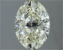 Natural Diamond 2.02 Carats, Oval with  Cut, K Color, SI2 Clarity and Certified by IGI