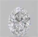 Natural Diamond 1.20 Carats, Oval with  Cut, D Color, SI2 Clarity and Certified by GIA