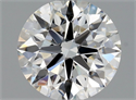 Natural Diamond 0.77 Carats, Round with Excellent Cut, G Color, IF Clarity and Certified by GIA