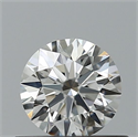 Natural Diamond 0.41 Carats, Round with Excellent Cut, F Color, VVS2 Clarity and Certified by GIA