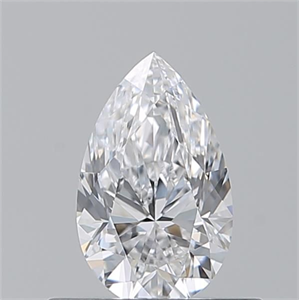 Picture of Natural Diamond 0.50 Carats, Pear with  Cut, D Color, VVS2 Clarity and Certified by GIA