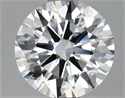 Lab Grown Diamond 1.44 Carats, Round with Ideal Cut, E Color, VVS2 Clarity and Certified by IGI